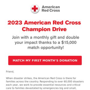 Invitation: Become a Red Cross Champion