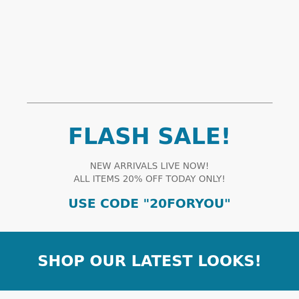 FLASH SALE!