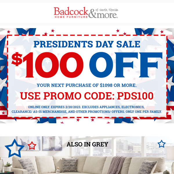 Open for Presidents Day Savings!