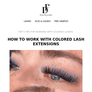 HOW TO WORK WITH COLORED LASH EXTENSIONS 🌈