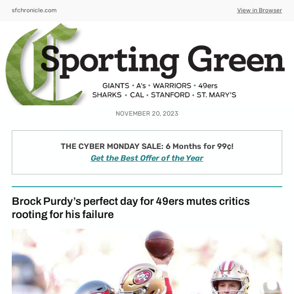 Brock Purdy’s perfect day for 49ers mutes critics rooting for his failure 