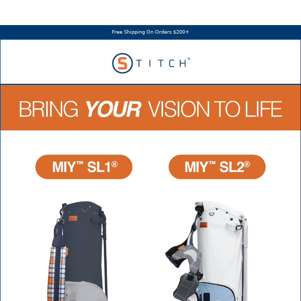 Bring Your Vision To Life | Customizable Golf Bags