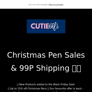 Christmas Pen Sales & 99P Shipping 🖤🖤