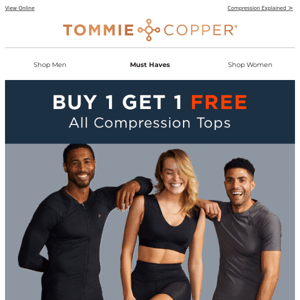 Buy 1 Get 1 Free! Compression Shirts on Sale