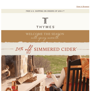 20% off Simmered Cider