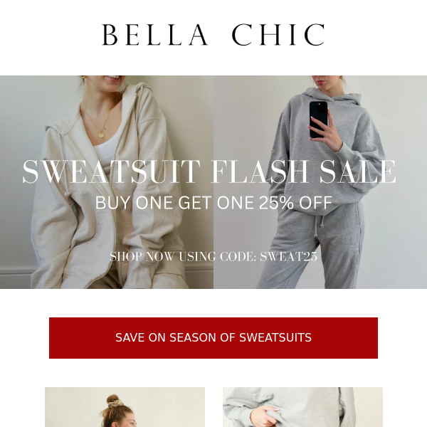 TODAY ONLY: SAVE ON SWEATSUITS