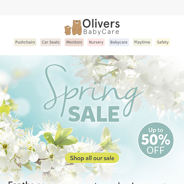 Save up to 50% in our Spring Sale 🌷