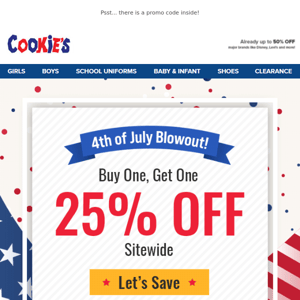 ❤️ Buy 1, Get 1 25% OFF This 4th of July 💙