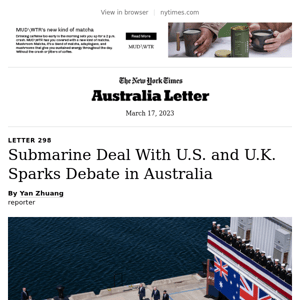 Australia Letter: AUKUS plan sparks debate in Australia