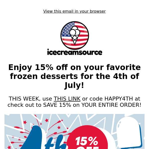 Celebrate Independence Day with something sweet!🍦