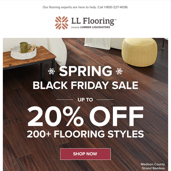 BIG Spring Black Friday discounts on over 200 floors!