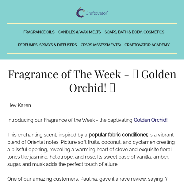 Fragrance Of The Week ✨