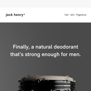 Finally, A Natural Deodorant That's Strong Enough For Men