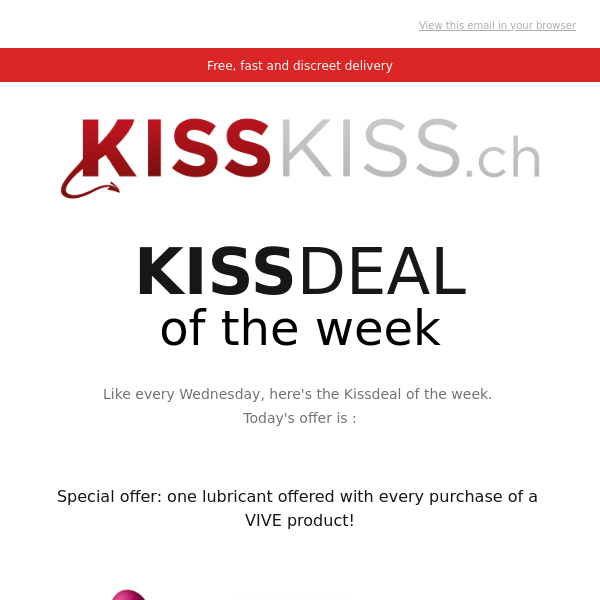 🔥 KISSDEAL Special: Free Lubricant with Every VIVE Purchase!