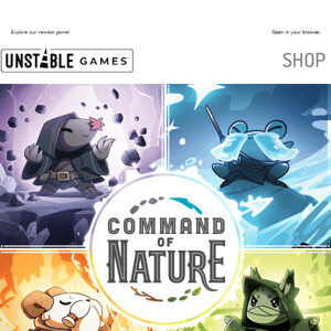 Command of Nature is LIVE on Kickstarter!