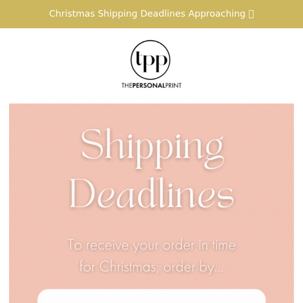 10% Off Sitewide | Xmas Shipping Deadlines Approaching 🔜