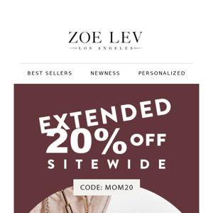 EXTENDED 20% OFF for MOM ♥️