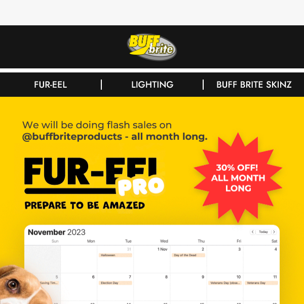 Get ahead of Holiday shopping with Buffbrite