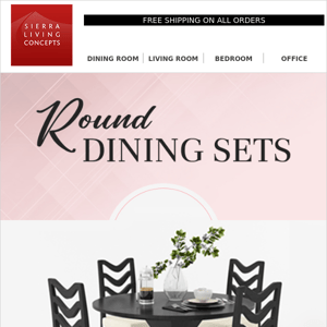 Round Dining Sets →