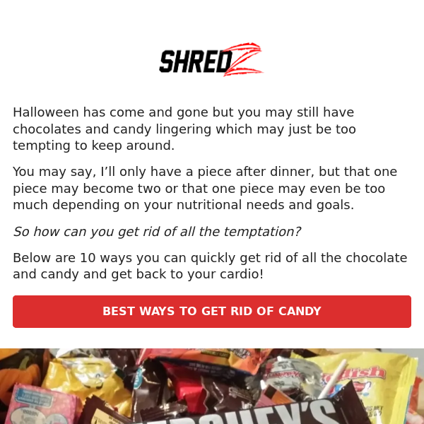 Still got candy? Do this to stop snacking!