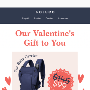 Our V-Day Gift to You ❤️ Our Baby Carrier is on SALE!