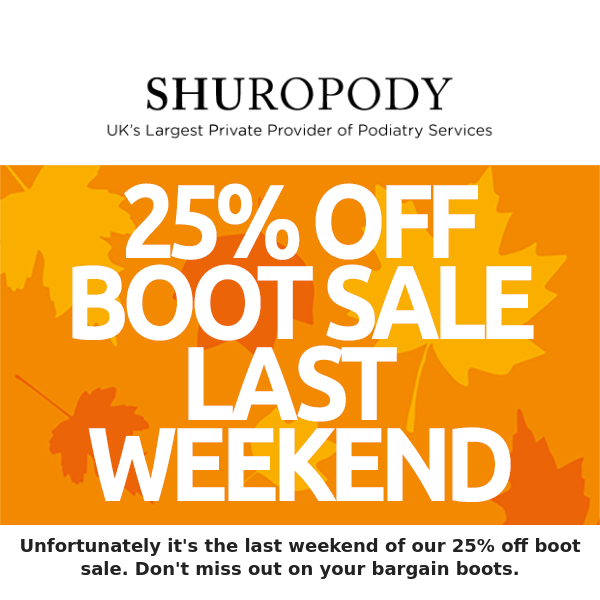 Shuropody sales boots sale