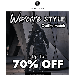 ⚡Warcore Outfit Landed With 70% OFF!