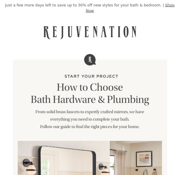 How to choose the right bath hardware & plumbing