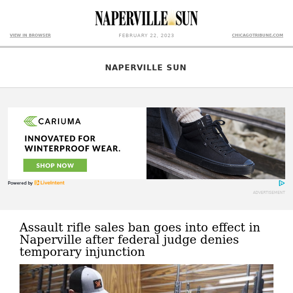 Assault rifle sales ban goes into effect in Naperville | Poutine restaurant offers French Canadian comfort food and jobs for special needs people