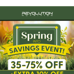 🌷 Spring Into Savings Event is Live! 35-75% OFF + Extra 10% OFF