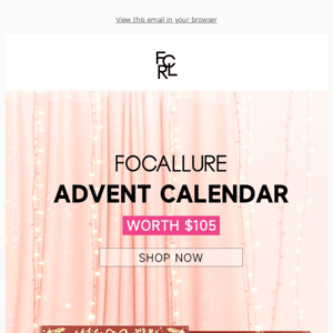 FOCALLURE sell-out beauty advent calendar is back!!😻😻