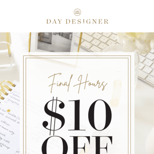 FINAL HOURS: $10 Off 2023 Planners 📣