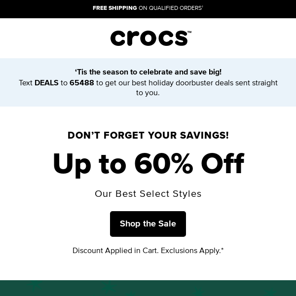 Up to 60% Off! Deals too good to pass up!