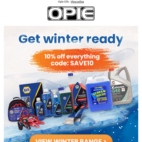 Get winter ready + 10% off everything!