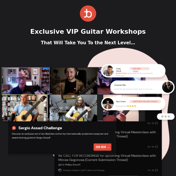 2 VIP-only workshops to bring your guitar goals to life 🎵
