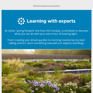 Spring into learning this spring