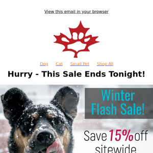 Winter FLASH Sale! Save up to 25%