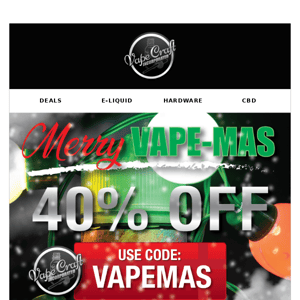 #VAPEMAS DEALS END TODAY 🎅💨