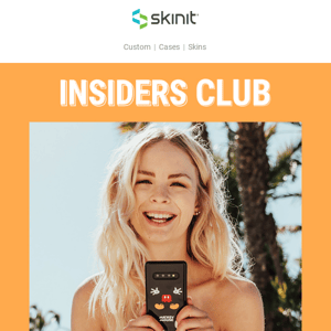 Welcome to the Insider's Club + 20% Off