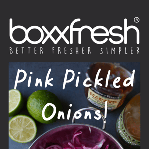 NEW RECIPE - PINK PICKLED ONIONS!