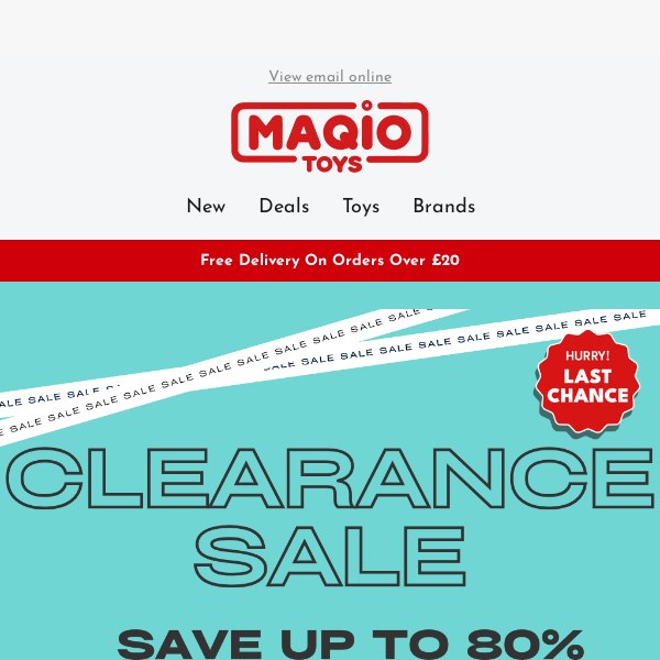 ⏰ Maqio Toys Last Chance to shop the Clearance!