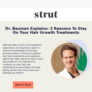 3 Reasons To Stay On Your Hair Growth Treatments