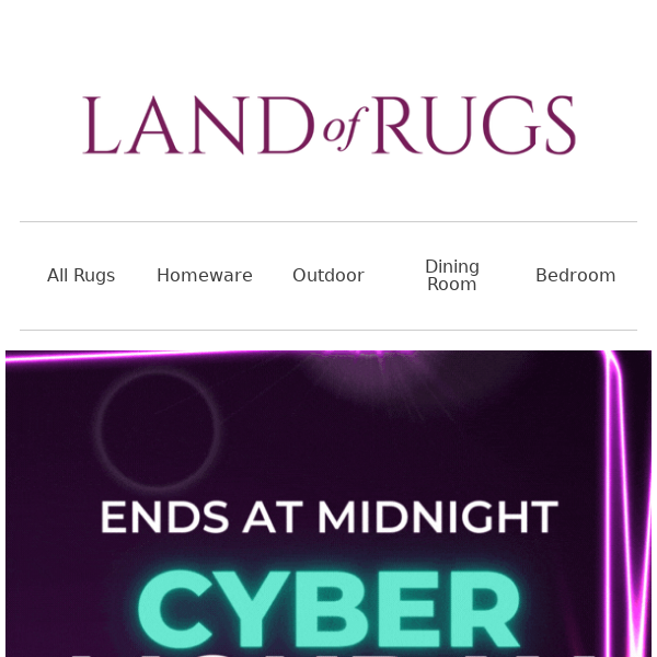 👀Land of Rugs UK, Cyber Monday Sale is Here 🔥