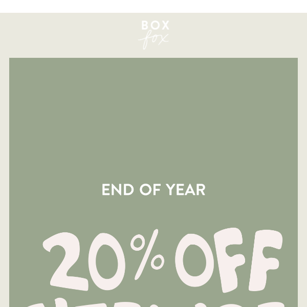 Don't Miss It | 20% OFF Sitewide!