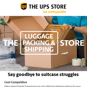 [COUPON] The UPS Store Can Help Ship Your Luggage