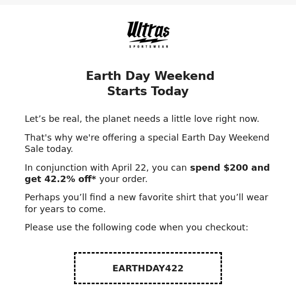 Earth Day: Save 42.2% On Everything