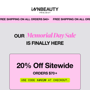 Up to 20% OFF Sitewide! 🛍️