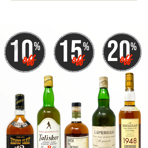 Over 300 new bottles just landed with Fantastic Savings Sitewide