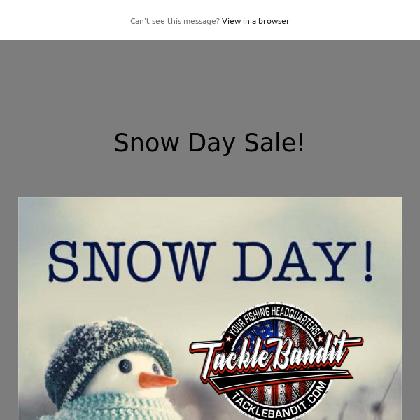 Snow Day Sale!