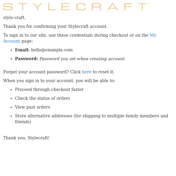 Welcome to Stylecraft